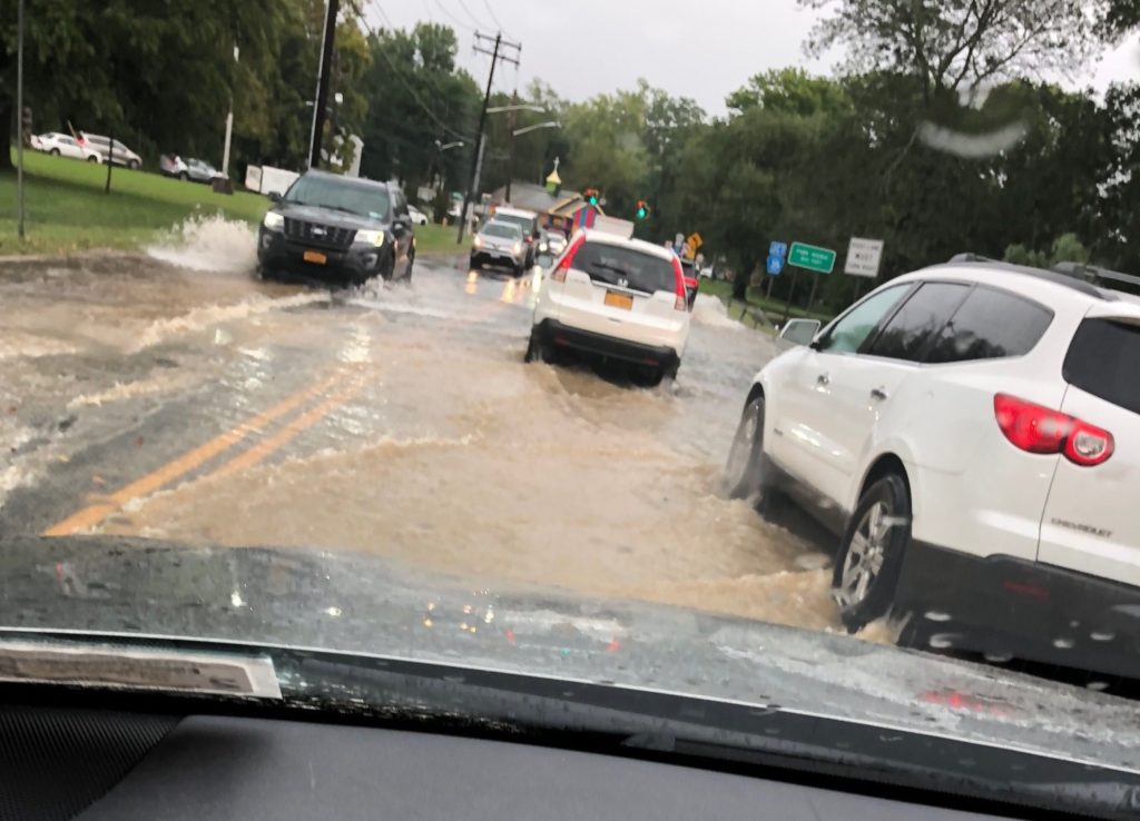 Flooded road